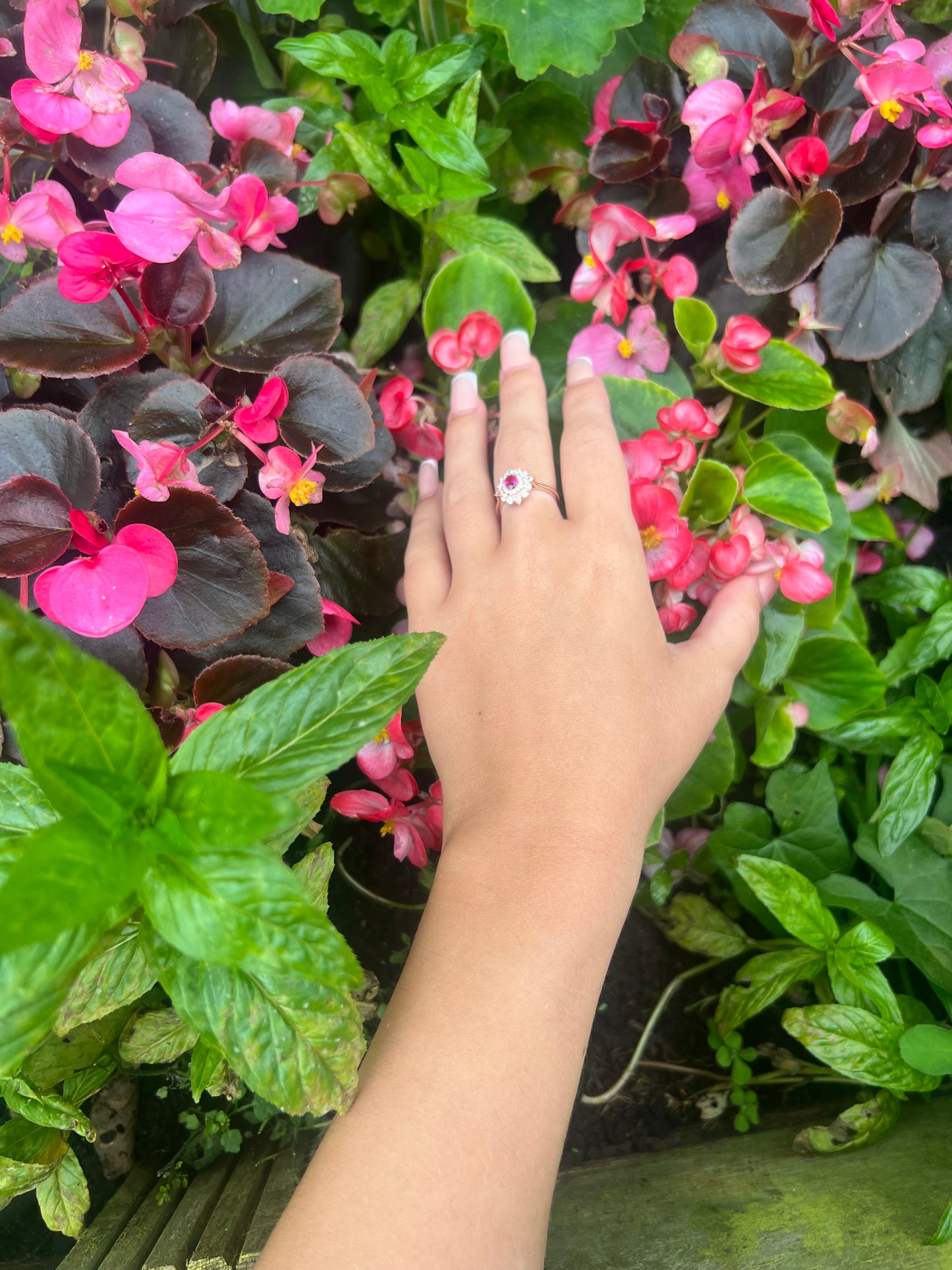 Rose Gold Pink Diamond Incrested Ring