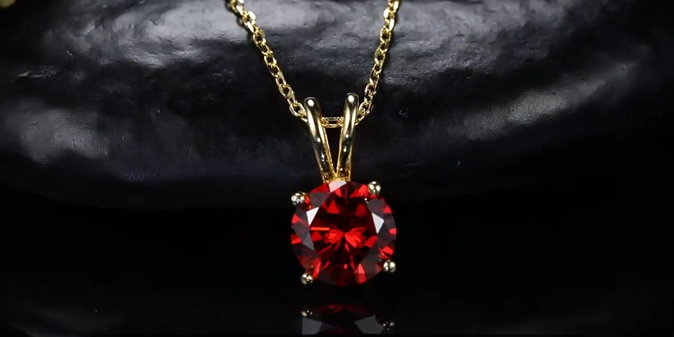 14K Real Gold Plated Diamond Birthstone Necklace